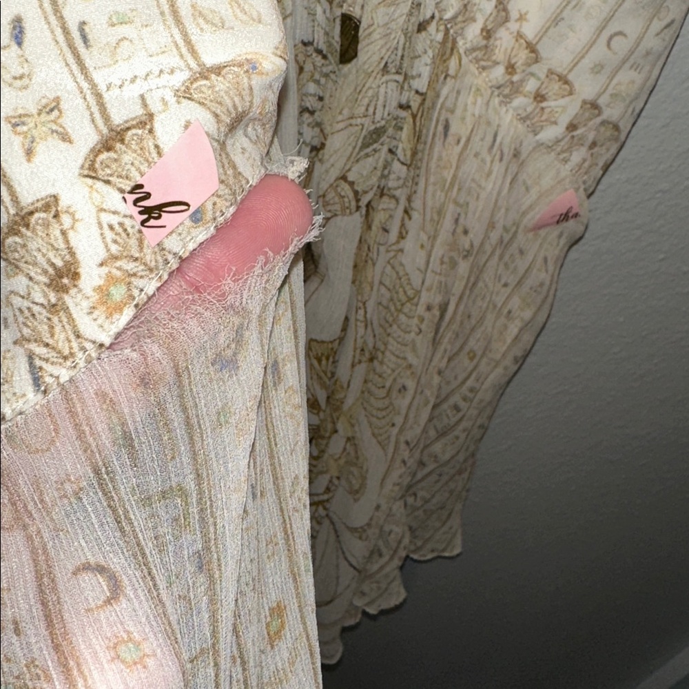 READ Camilla *The Queens Chamber white gold silk Egyptian Cleopatra boho dress S - Picture 15 of 16